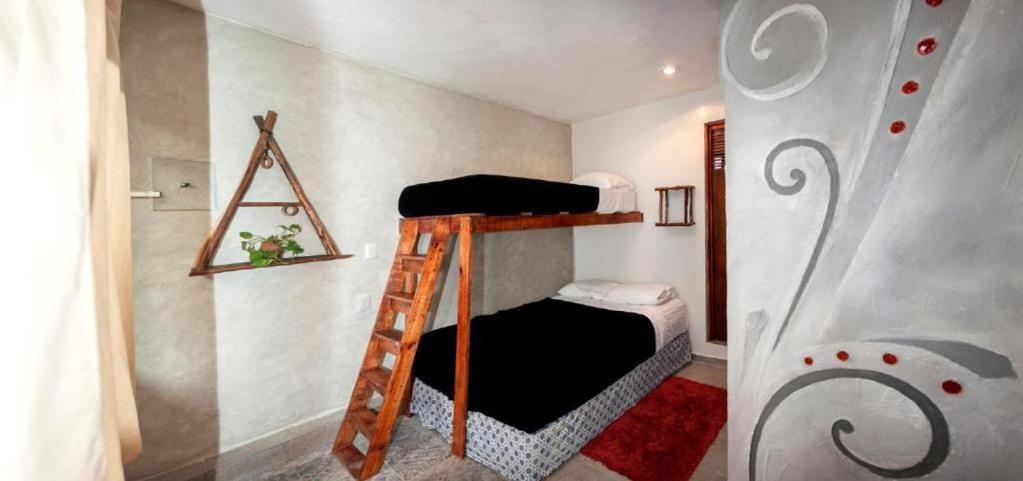 The All Inclusive Hostel - Food, Drinks And Transportation To The Beach And Cenotes تولوم الغرفة الصورة
